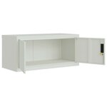 vidaXL Classeur gris clair 90x40x180 cm acier