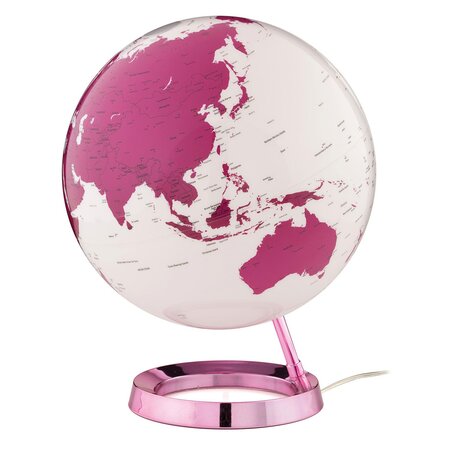 Globe terrestre lumineux Light & Colour Ø 30 cm - Rose