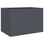 vidaXL Jardinière anthracite 62x47x46 cm acier laminé à froid