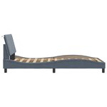 vidaXL Cadre de lit avec tête de lit Gris foncé 100x200 cm Velours