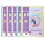 Protège-documents En Polypropylène Kreacover Pastel 60 Vues - A4 - Couleurs Assorties - X 10 - Exacompta