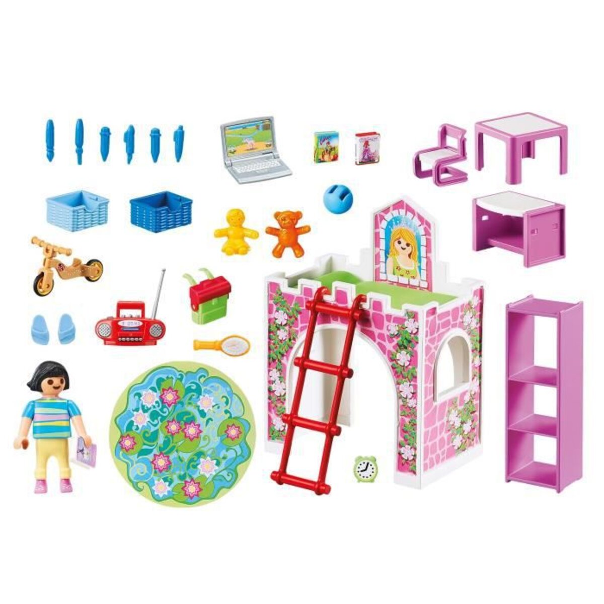 Playmobil Chambre d'Enfant City Life n°9270 - Chambre de Petite Fille