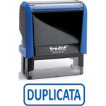 Tampon X-print 4912 Formule Commerciale Texte + Picto 'DUPLICATA' Bleu TRODAT
