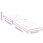 vidaXL Coussin de chaise de terrasse carreaux gris (75+105)x50x4 cm