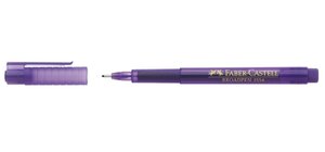 Stylo feutre Fineliner BROADPEN 1554 0,8 mm Violet FABER-CASTELL