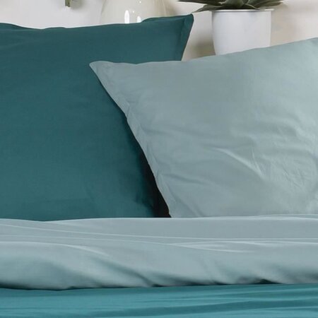 TODAY Parure de lit Coton 2 personnes - 240x260 cm - Bicolore Gris