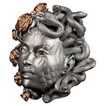 MYTH AND TRANSFORMATION OF THE MEDUSA 3 Once Argent 5 Dollars Barbados 2024