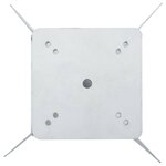 vidaXL Base de parasol enterré argenté 27 5x27 5x45 cm acier