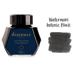 Waterman encre pour stylo plume  flacon d'encre noir intense  bouteille de 50 ml