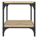 vidaXL Meuble TV Chêne sonoma 40x33x41 cm Bois d'ingénierie et acier