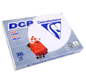 Ramette 125 Feuilles Papier 300g A4 210x297 mm Certifié FSC Blanc CLAIREFONTAINE