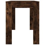 vidaXL Table à dîner chêne fumé 120x60x76 cm bois d'ingénierie