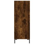 vidaXL Bibliothèque chêne fumé 69 5x32 5x90 cm bois d'ingénierie