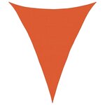 vidaXL Voile d'ombrage 160 g/m² Orange 4x5x5 m PEHD
