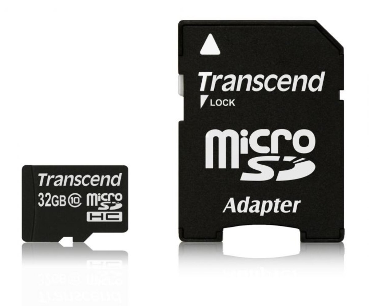 Carte mémoire Micro Secure Digital (micro SD) Transcend 32Go SDHC Class 10  avec adaptateur - La Poste