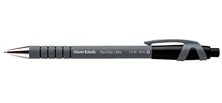 Stylo Bille Rétractable FlexGrip Ultra Noir PAPER MATE