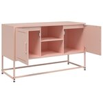 vidaXL Buffet haut rose 36x39x123 cm acier