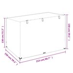vidaXL Housse de balancelle 12 œillets 215x150x130/150 cm PE