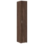 vidaXL Armoire de rangement mince chêne marron 30x42 5x225 cm