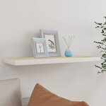 vidaXL Étagère flottante murale chêne et blanc 80x23 5x3 8 cm MDF