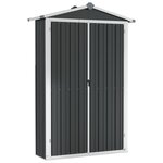 vidaXL Abri de jardin Anthracite 116x45x175 cm Acier galvanisé