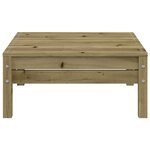 vidaXL Canapé de jardin 3 places bois de pin imprégné