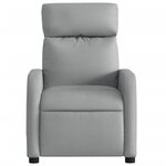 vidaXL Fauteuil inclinable Gris clair Tissu