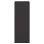 vidaXL Buffet noir 67x39x107 cm acier