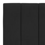 vidaXL Cadre de lit avec tête de lit Noir 90x190 cm Velours