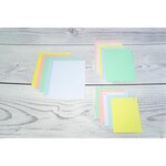 Paquet 100 Fiches Sous Film - Bristol Quadrillé 5x5 Perforé 125x200mm - Blanc - X 12 - Exacompta