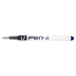 Stylo plume jetable v-pen effaçable pte moyenne violet x 12 pilot