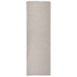 vidaXL Tapis à tissage plat d'extérieur 80x250 cm Taupe