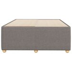 vidaXL Cadre de lit taupe 120x190 cm tissu