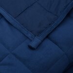 vidaXL Couverture lestée Bleu 120x180 cm 5 kg Tissu
