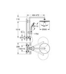 Grohe colonne de douche euphoria tete xxl 260 3 jets 27296002-mitigeur thermostatique-limiteur de température -débit contrôl