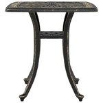 vidaXL Table de jardin bronze 53x53x53 cm aluminium coulé