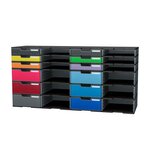 Module De Classement Modulodoc Set Élément De Base Standard Ecoblack - Gris Foncé - Exacompta