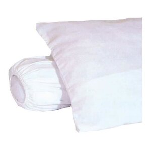 Sous-taie d'oreiller molleton 100  coton gratté 60 x 60 cm blanc