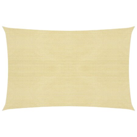 vidaXL Voile d'ombrage 160 g/m² Beige 5x8 m PEHD