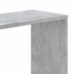 vidaXL Bibliothèque 5 niveaux gris béton bois d'ingénierie