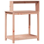 vidaXL Table de rempotage avec étagères bois massif de douglas