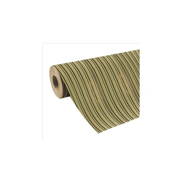 Papier cadeaux premium 50m x 0 70m rayures or clairefontaine