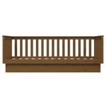 vidaXL Lit de jour Marron miel 80x200 cm Bois de pin massif