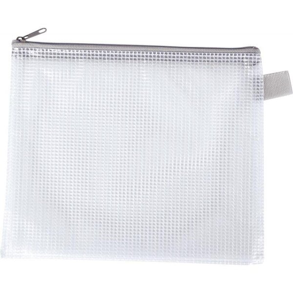 Pochette fourre-tout 17 5 x 21 cm grise