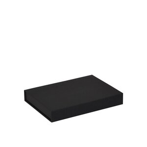 Boîte plate aimantée luxe noir mat A6