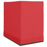 vidaXL Chaise Longue Double Jeu de 2 Marron et Rouge Rattan et Polyester