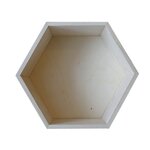 Etagère hexagone en bois 27 x 23 5 x 10 cm