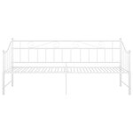 vidaXL Cadre de canapé-lit extensible sans matelas blanc 90x200 cm