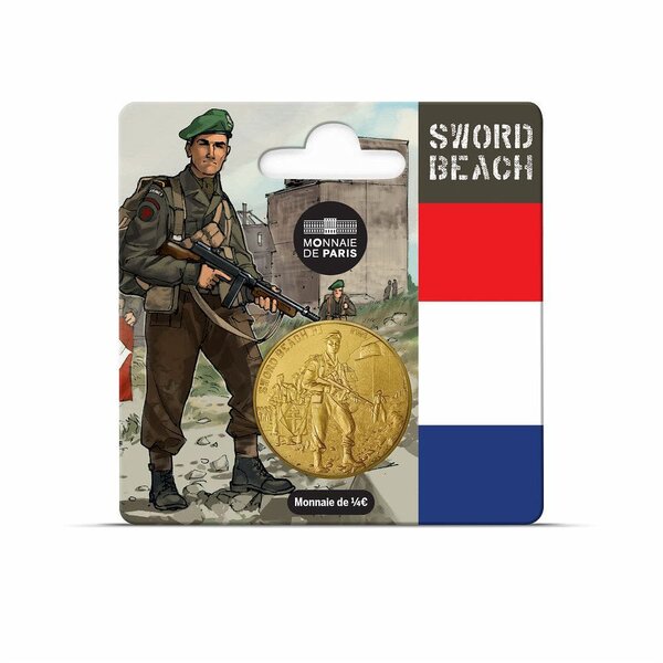 80 ans du D-DAY - Monnaie de 1/4€ - Sword Beach
