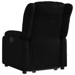 vidaXL Fauteuil inclinable de massage Noir Similicuir
